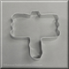4.25 inch Wooden Sign Metal Cookie Cutter