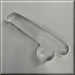 A silver metal cookie cutter shaped like a fishing rod, displayed diagonally on a textured gray background from a 6 inch Fishing Pole Metal Cookie Cutter