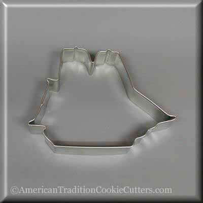 4.25 inch Pirate Tall Sailing Ship Metal Cookie Cutter
