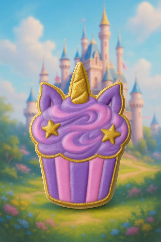 4.25" Unicorn Cupcake Metal Cookie Cutter