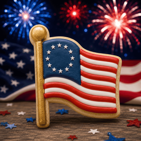 Betsy Ross flag from a 4 inch Flag Metal Cookie Cutter