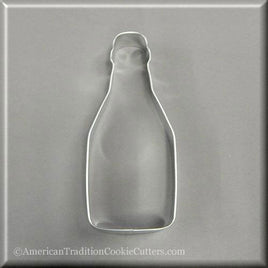 5.5" Champagne Bottle Metal Cookie Cutter