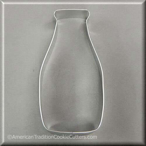 5 inch Milk Bottle Metal Cookie Cutter