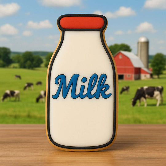 5" Milk Bottle Metal Cookie Cutter