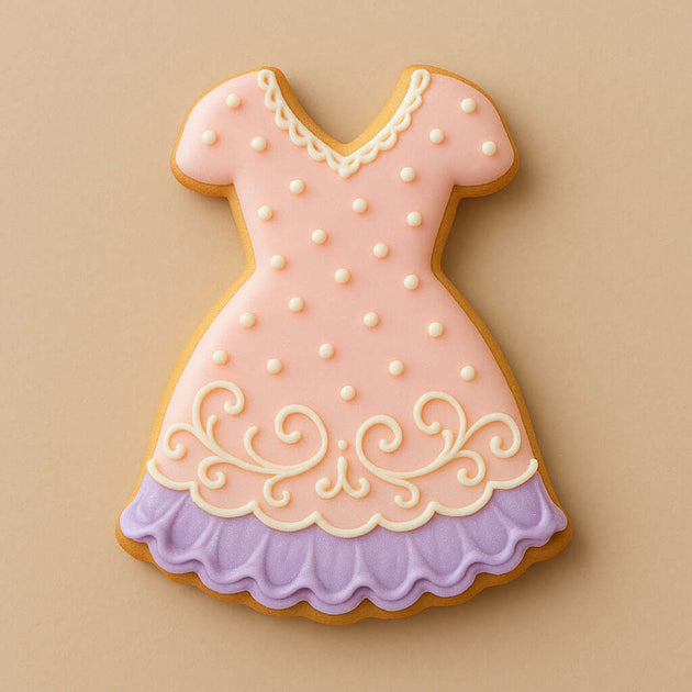 Cookie from a 4 inch Dress Metal Cookie Cutter