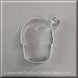3.5" Beach Bucket Pail with Shovel Metal Cookie Cutter
