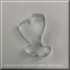 4" Champagne Glasses Metal Cookie Cutter