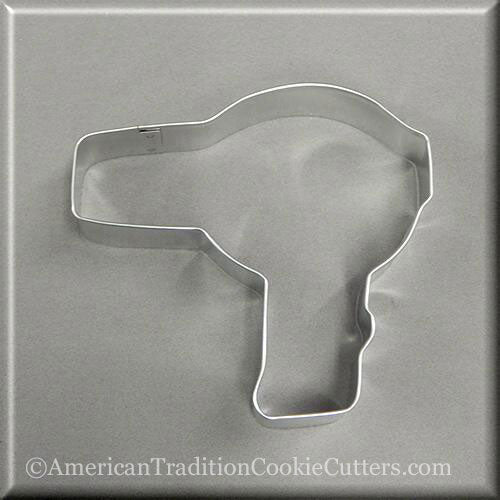 4" Hair Dryer Metal Cookie Cutter