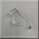 4" Ballet Slipper Metal Cookie Cutter