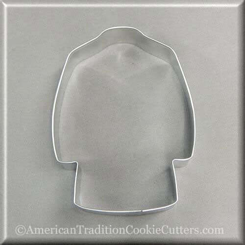 4" Lab Coat Metal Cookie Cutter