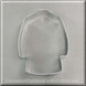 4" Lab Coat Metal Cookie Cutter