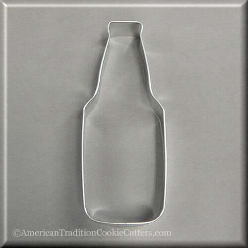 5 inch Beer Bottle Metal Cookie Cutter