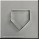 3 inch Home Plate Metal Cookie Cutter