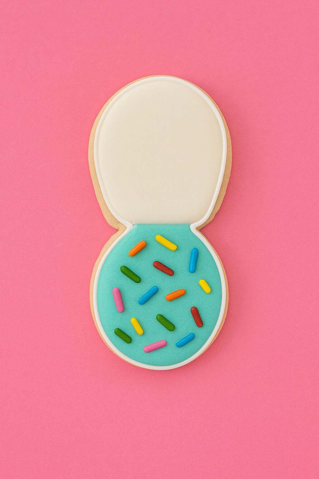 cookie made from a 4 inch Exclamation Point Metal Cookie Cutter