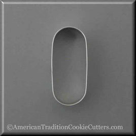 3.5" Oval Metal Cookie Cutter