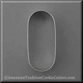 4.5" Oval Metal Cookie Cutter