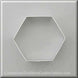 4" Hexagon Metal Cookie Cutter