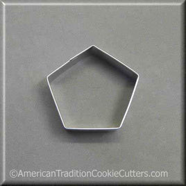 2.5" Pentagon Metal Cookie Cutter