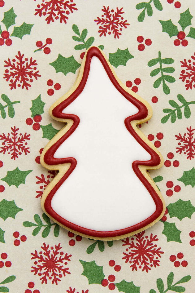 Cookie from a 3.25 inch Christmas Tree Metal Cookie Cutter