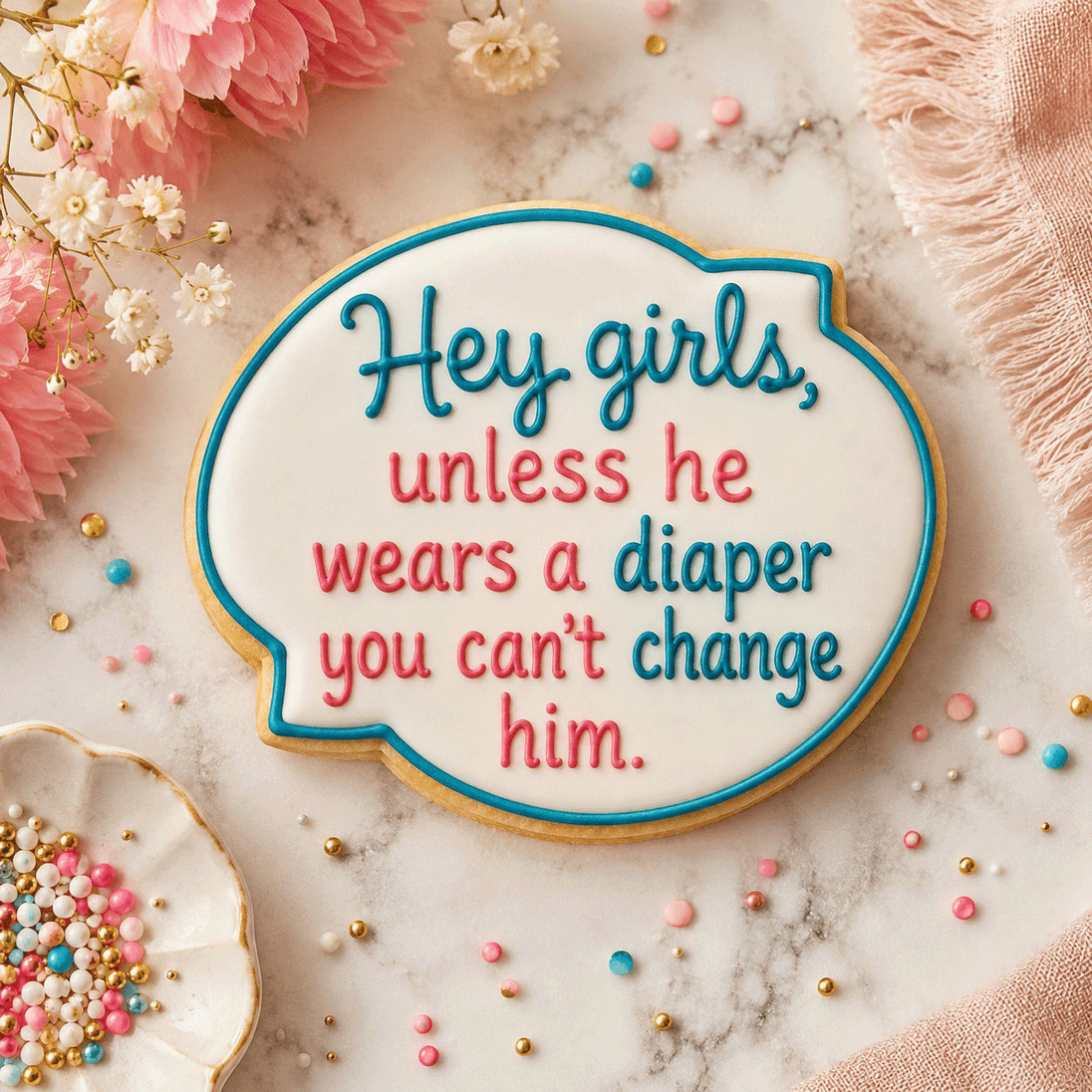 Cookie from a 4.5 inch Plaque Metal Cookie Cutter