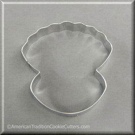 4" Oyster Clam Shell with Pearl Metal Cookie Cutter