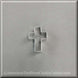 1.75" Mini Cross Metal Cookie Cutter