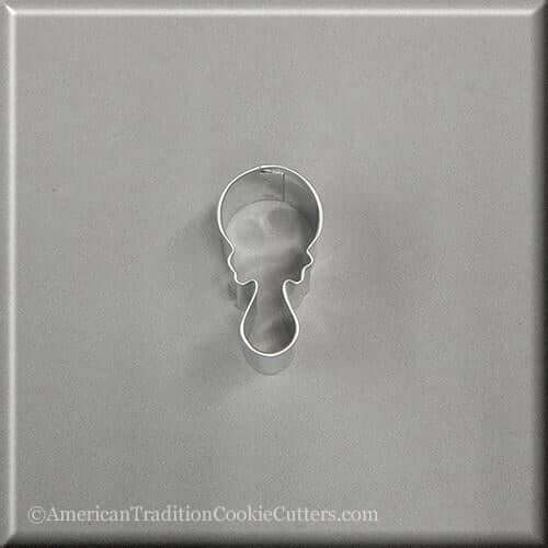 2 inch Mini Baby Rattle Metal Cookie Cutter