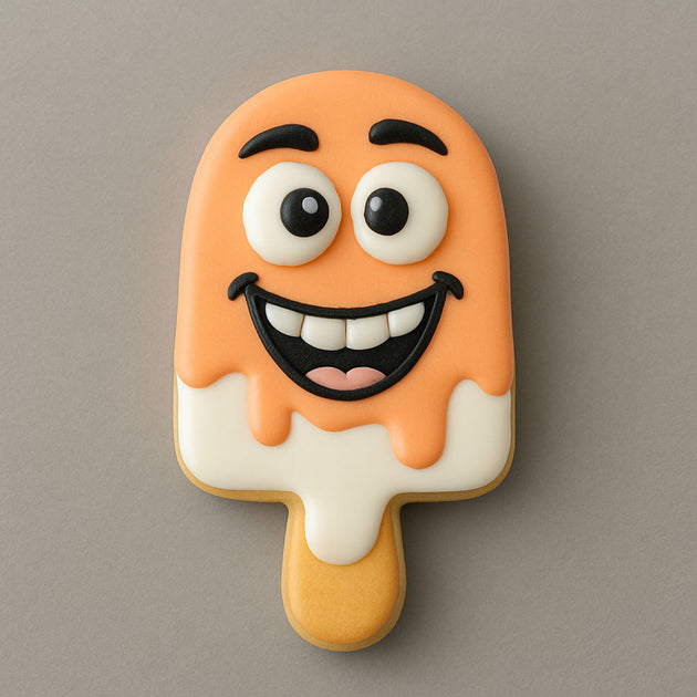 Cookie from a 2 inch Mini Popsicle Metal Cookie Cutter
