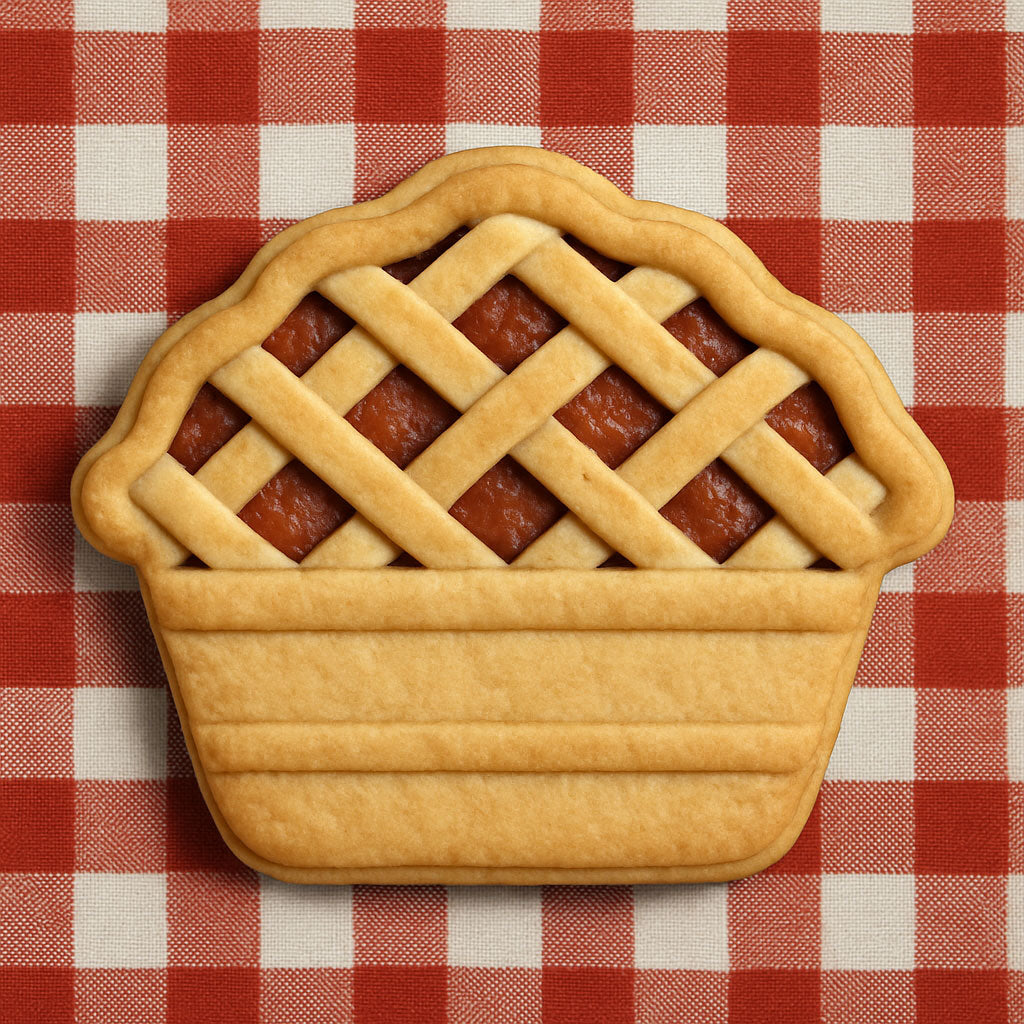 Cookie from a 2 inch Mini Whole Pie Metal Cookie Cutter