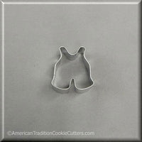 2" Mini Baby Overalls Metal Cookie Cutter