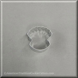 2" Mini Oyster Clam Shell with Pearl Metal Cookie Cutter