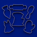 Set of Baking Metal Cookie Cutters