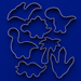 Set of Dinosaur Metal Cookie Cutters