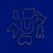 Set of metal cookie cutters with horse and cowboy designs on a blue background from a  Set of Ranch Metal Cookie Cutters