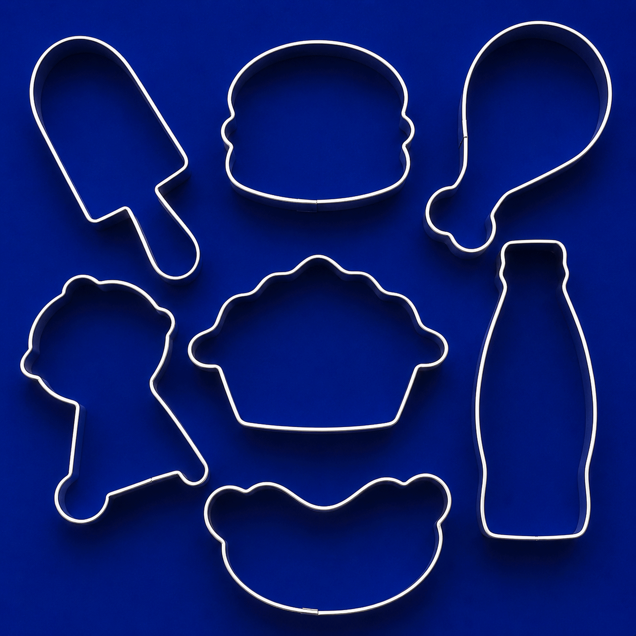Set of Picnic Metal Cookie Cutters