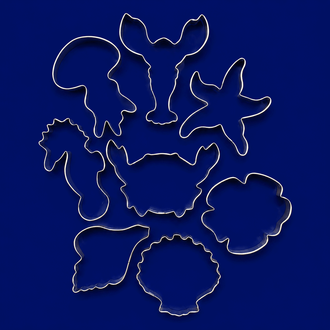 Set of Sea Ocean Metal Cookie Cutters
