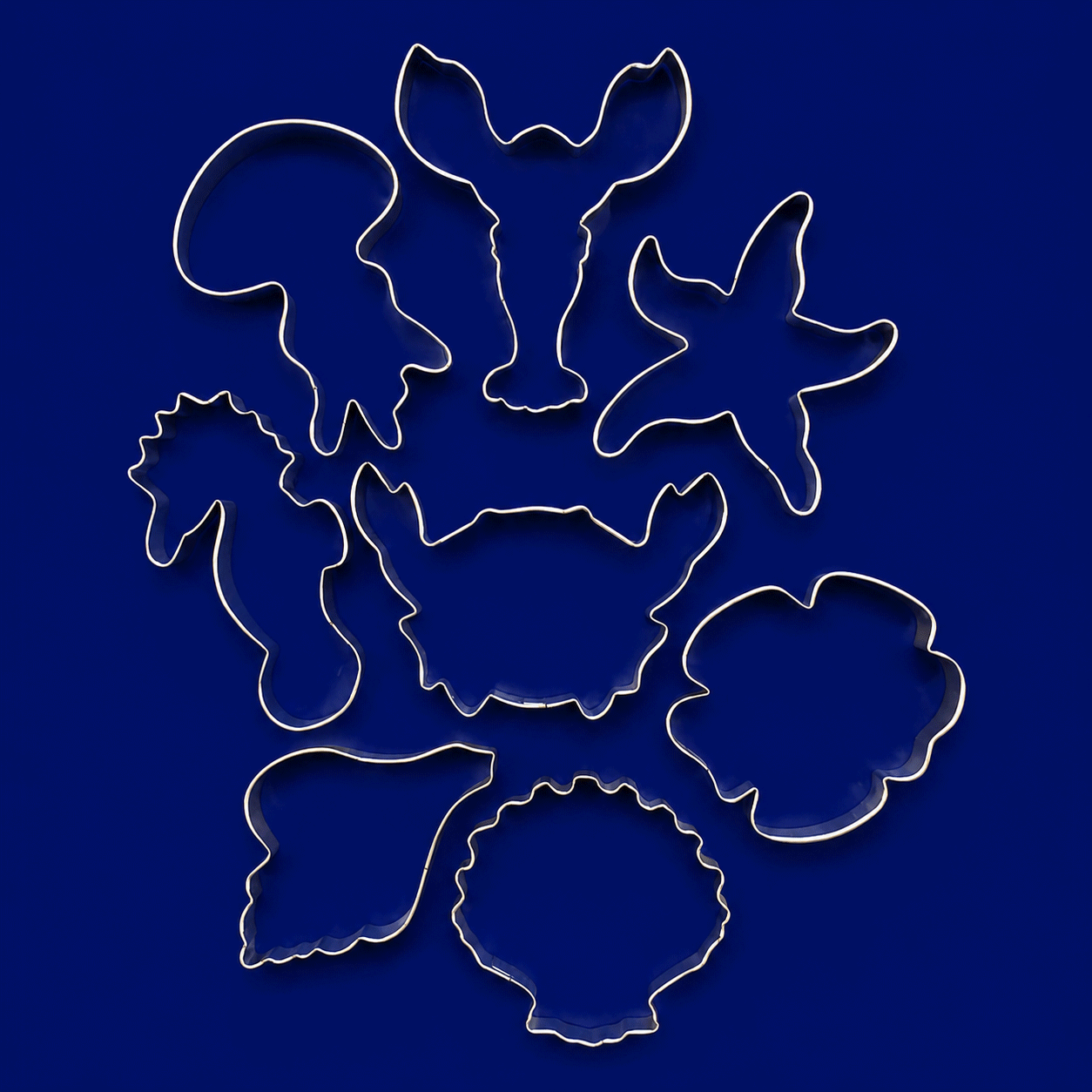 Set of Sea Ocean Metal Cookie Cutters