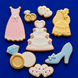 Decorated cookies from Set of Wedding Metal Cookie Cutters