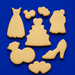 Plain cookies from a Set of Wedding Metal Cookie Cutters