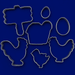 Set of Barnyard Metal Cookie Cutters