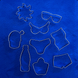 Set of Beach Metal Cookie Cutters