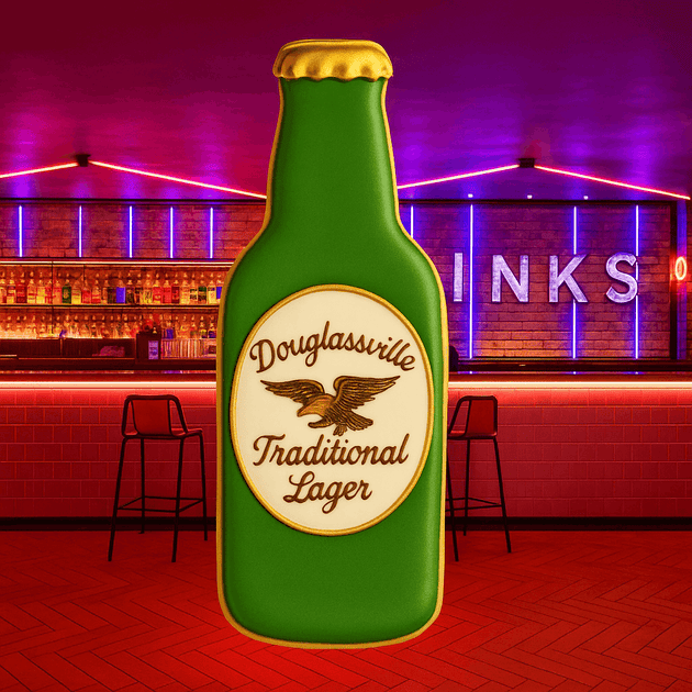 beer bottle cookie
