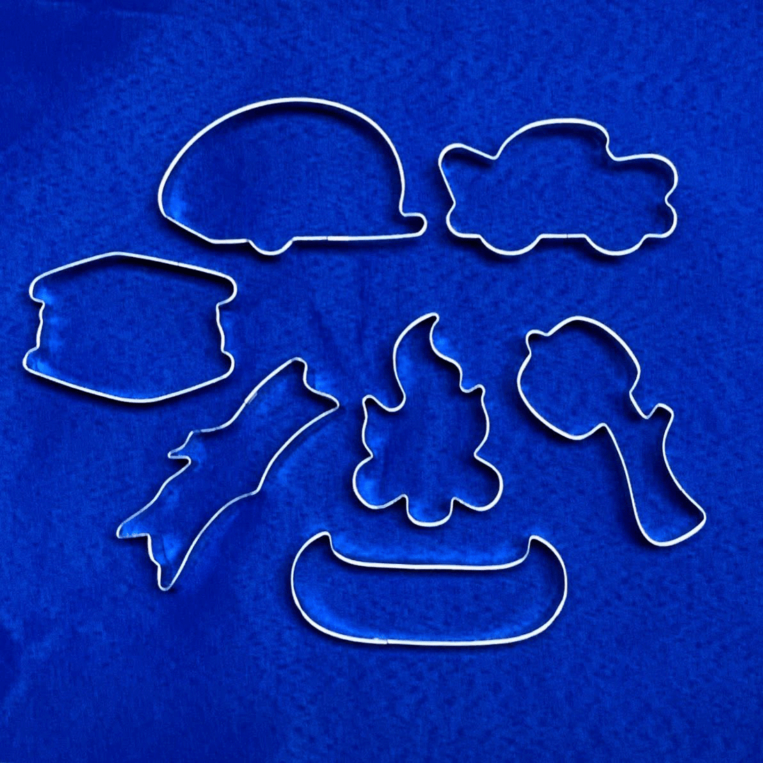 Set of Camping Metal Cookie Cutters