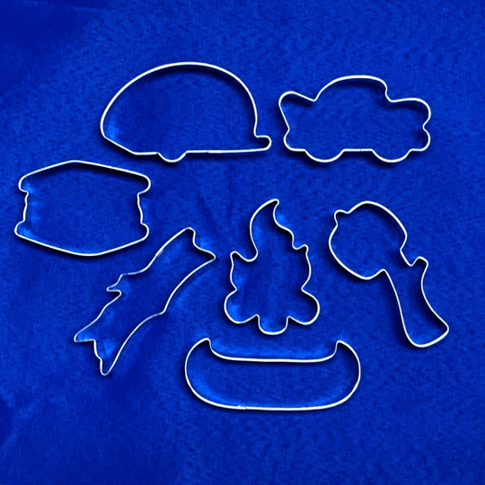 Set of Camping Metal Cookie Cutters