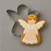 An angel cookie and a 3 inch Angel Metal Cookie Cutter