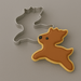 Reindeer decorated cookie with a 3 inch Reindeer Metal Cookie Cutter