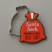 Santa sack decorated cookie with a 3.5 inch Santa Potato Money Sack Metal Cookie Cutter