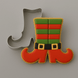Elf legs decorated cookie with a 3.5 inch Elf Legs Metal Cookie Cutter