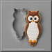 Owl cookie and cutter from a 3.25 inch Owl Metal Cookie Cutter