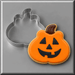 Jack-o-lantern pumpkin cookie with a 3.5 inch Pumpkin Metal Cookie Cutter